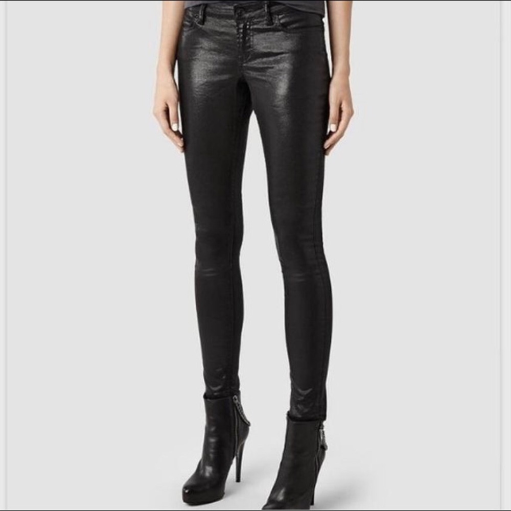 All Saints Spitalfields Waxed Denim
Skinny Jeans